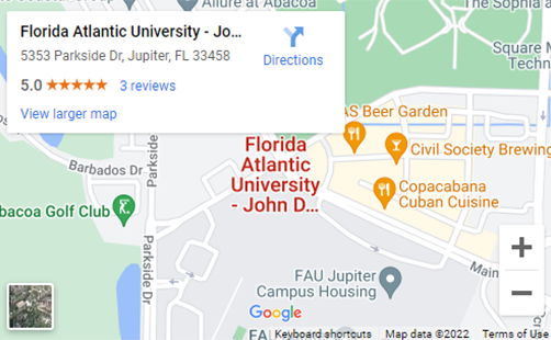 map of MŮ Jupiter campus
