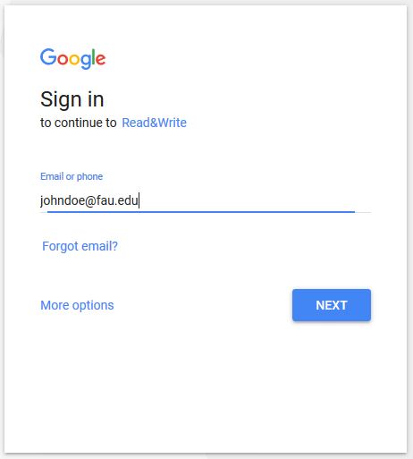 Sign into MŮ Google Domain